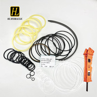 Kit d'étanchéité pour marteau hydraulique GH10, kit de cylindre pour excavatrice et chargeuse, pièce de rechange pour engins de construction