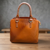 BS INTERNATIONAL Tas Selempang Wanita Kulit Asli Berkualitas Tinggi Tahan Air 2-2.9L dengan Ritsleting dan Tali Bahu Dua