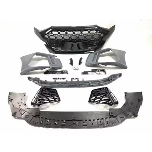 Paraurti Anteriore Stile RS3 e Kit Carrozzeria Sostitutivo S3 con Griglia a Nido d'Ape Nera Compatibile con Audi <span class=keywords><strong>A3</strong></span> S3 <span class=keywords><strong>8Y</strong></span> 2020-2024 - Product Image 4