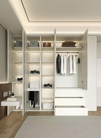 Ensemble de 2 armoires identiques finition mate pour chambre – Meuble de rangement durable pour couple ou chambre d'amis