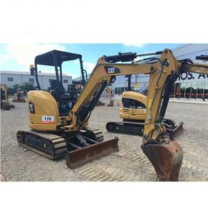 Miniexcavadora Amarilla de Alto Rendimiento de 3.5 Toneladas 303.5 CR con Giro de Cola Cero, Orugas de Goma, Cucharón de 0.12m, Potencia de 22.2kW y 1 Año de Garantía - Product Image 2