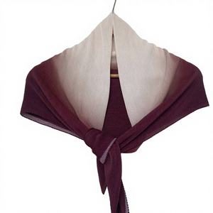 Nouveau style – Foulard carré plissé dégradé en polyester, multifonctionnel, pour femme, protection solaire <span class=keywords><strong>F753</strong></span> - Product Image 1