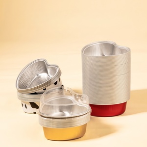 Conteneur en <span class=keywords><strong>aluminium</strong></span> personnalisé de qualité supérieure avec couvercle en <span class=keywords><strong>aluminium</strong></span>, conteneur rond en <span class=keywords><strong>aluminium</strong></span> pour boîte à repas et gâteau, compatible micro-ondes - Product Image 6