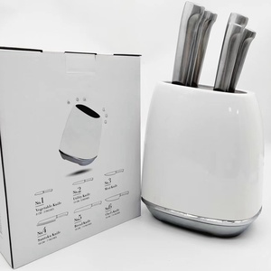 Fábrica De Alta Qualidade Conjunto De Faca De Cozinha De Aço Inoxidável Kitchen Chef <span class=keywords><strong>Knife</strong></span> <span class=keywords><strong>Set</strong></span> Handle <span class=keywords><strong>Knife</strong></span> <span class=keywords><strong>Set</strong></span> Com Bloco