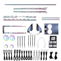 Lampe d'ambiance intérieure multicolore pour voiture, type laser RGB, gravure symphonique, compatible Tesla Model 3 Model Y 2021-2022