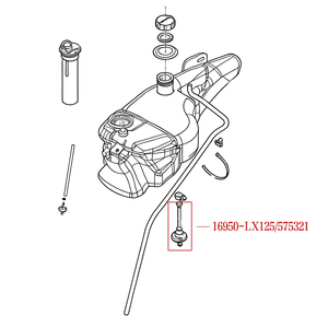 16950-LX125/575321 Robinet d'essence Petcock Valve Tank Switch pour Vespa Piaggio <span class=keywords><strong>LIBERTY</strong></span> 4T/LX 4T <span class=keywords><strong>50cc</strong></span> 125cc - Product Image 3