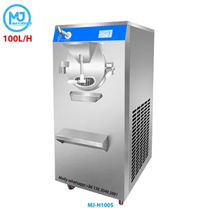 100L हार्ड आइसक्रीम मशीन बैच फ्रीजर जेलाटो आइसक्रीम मशीन