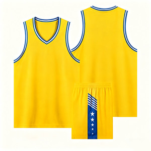 เสื้อบาสเก็ตบอลผู้ชายแบบขายส่ง ไม่มีลาย  แบบสั่งทำได้ ทนทาน ไร้แขน ผลิตจากโพลีเอสเตอร์ ป้องกันแบคทีเรีย แห้งเร็ว ระบายอากาศได้ดี แบบซับลิเมชั่น - Product Image 4