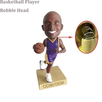 Figurine de joueur de basket-ball personnalisée en résine, vente en gros, cadeau promotionnel d'équipe, fabricant