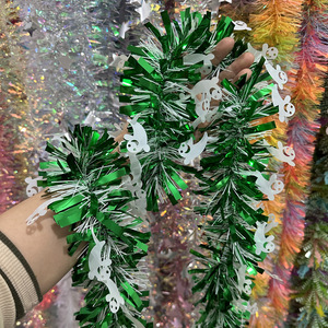 พวงมาลัยตกแต่งรูปผีวัสดุ PET สำหรับคริสต์มาส ฮาโลวีน ผลิตในเจ้อเจียง ประเทศจีน - Product Image 3