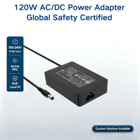 Adaptateur secteur MYIXI 120W certifié CE, 7,5V/12V/29V/5V, prise en plastique PC, prise européenne pour véhicules électriques et ordinateurs portables