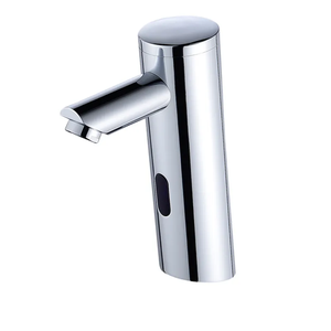 Capteur automatique moderne en laiton chromé poli de vente chaude pour mécanisme d'extraction exclusif de conception sans contact à un trou de salle de bain - Product Image 1