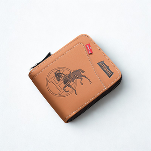 Nuevo estilo de los hombres de gran capacidad Casual Clutch Cartera de cuero Cierre de cremallera Carácter Multi-Tarjeta Organizador de negocios - Product Image 2