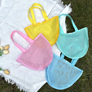 Sac de rangement en filet pour jouets de plage, vente en gros, voyage en plein air, sac de collecte de coquillages, sac de plage à main pour les voyages en bord de mer - Product Image 3