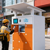 Station de remplacement de batteries pour vélos électriques, trottinettes et motos à 12 emplacements, à entretien frontal, pour l'extérieur, avec fonction NFC
