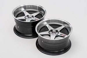 <strong>Spin</strong>-Pressed Wide Rim Front/Rear Electroplated Silver Edges Highly Polished Modified Burst Turtle Pattern Five-Spoke Wheel <strong>Hubs</strong> - Product Image 2