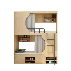 Full-Size Smart Capsule Hotel <b>Beds</b> on Sale Bunk <b>Bed</b> Design With Space Container Sleeping Pods Furniture Sets <b>Double</b> Decker Space - Product Image 6