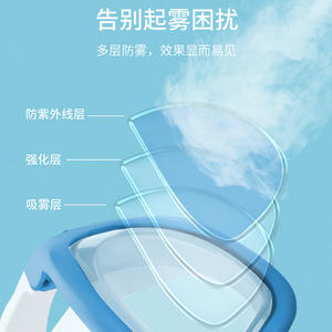 Anti-Fog Swimming Goggles <b>Large</b> <b>Frame</b> One-Piece Design For Men And Women Professional Swim Equipment Black PC Lens - Product Image 5