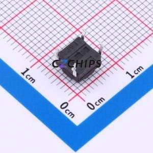 TS017-CBY1EH4.3 Tactile Switch Through hole-4P,6.1x6.1mm Switch Single Pole Single Throw Round Button 1.8N Through Hole - Product Image 2