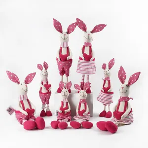 2024 yeni ürün ev dekorasyon dolması peluş hayvan kalp tavşan bahar Bunny sevgililer günü hediyeleri