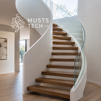 Escalier Courbé de Luxe : Design Élégant, Fabrication Professionnelle, Solution Technique