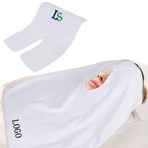 Vente en gros LOGO personnalisé en forme de U barbier massage physiothérapie épaissie absorbante douce salon de beauté Spa serviette de visage - Product Image 1