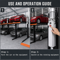 Machine de stationnement à double colonne pour voitures et SUV, élévateur de stationnement à double empilage pour les communautés résidentielles