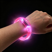 Bracelets promotionnels personnalisés pour événements, bracelets LED à activation sonore, bracelets lumineux pour événements