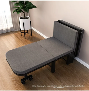 <span class=keywords><strong>Lit</strong></span> simple blanc luxueux cadre inférieur élargi épaissi Design pliable moderne pour hôtels appartements nouveau <span class=keywords><strong>lit</strong></span> de pause déjeuner en métal - Product Image 3