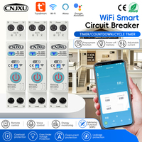 63A Tuya Smart Circuit Breaker Wifi Kontrol Jarak Jauh, Perlindungan dari Tegangan Berlebih & Arus Berlebih, Pengukuran, Prabayar, Kebocoran RCD