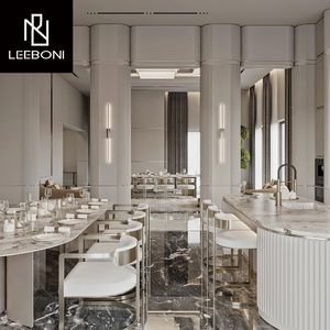 Tùy Chỉnh Thiết Kế Sang Trọng Chất Lượng Cao Đồ Nội Thất Nhà Thép Không Gỉ Bằng Đá Cẩm Thạch Hàng Đầu Bàn Ăn Đặt - Product Image 6