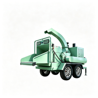 Broyeur de branches mobile robuste à moteur diesel 102 CV pour le bambou et les résidus agricoles