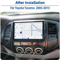 Radio Mobil Android 9.5 inci dengan Amplifier OBD2, RGB Carplay, GPS, DSP, 4G, Kamera 360 untuk Tacoma 2005-2013