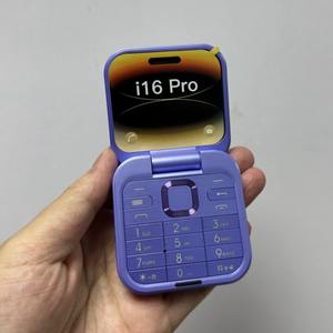 โทรศัพท์มือถือพับได้ I16 Pro Mini รุ่น 2G GSM รองรับซิมคู่ โทรด่วน เล่นวิดีโอ เปลี่ยนเสียง แจ็ค 3.5 มม. วิทยุ FM โทรศัพท์มือถือแบบพับขนาดเล็ก รุ่น Dual S - Product Image 5