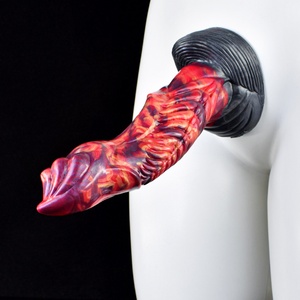 NNSX Dildo Curvo de 23 cm con Diseño Alienígena, Fantástico Dildo de 9 Pulgadas con Fuerte Succión para Mujeres Adultas, Juguetes Sexuales Eróticos - Product Image 2