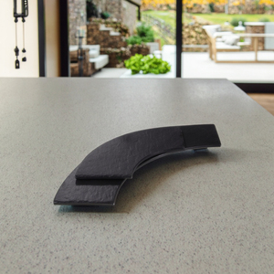 2025 nouvelle conception vaisselle en mélamine noire <span class=keywords><strong>assiettes</strong></span> en ardoise noire - Product Image 3