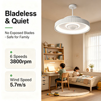 Ventilateur de plafond sans pales Yeyun, ventilateur purificateur d'air, sans danger pour la chambre des enfants