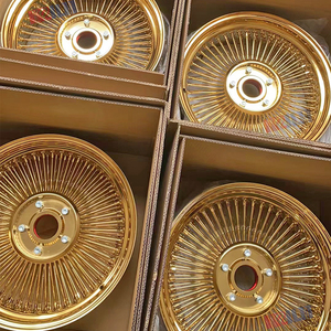โรงงานเคลือน ล้อซี่ลวดเหล็กกล้าเคลือบทองทั้งวง ขนาด 24 นิ้ว - Product Image 3
