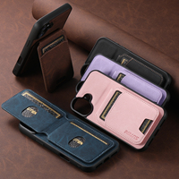 Étui de téléphone SUTENI pour iPhone 18 Pro Max avec support et porte-cartes, texture givrée effet litchi, en similicuir de luxe, compatible 17 16 Plus 15 14 13 12