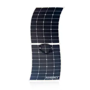 Module solaire semi-flexible tolérant l'ombrage demi-coupe pour voilier panneau solaire flexible de puissance supérieure de courant plus petit 145w 160w 200w