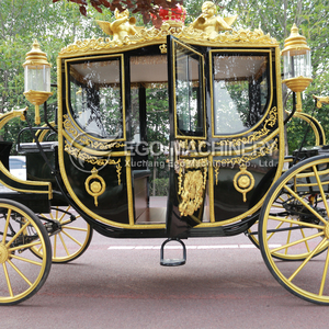 Carroza Real Europea Eléctrica con Caballos, Carroza para Paseos al Aire Libre, Vehículo Turístico, Carroza para Visitas Turísticas - Product Image 6