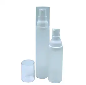 뜨거운 판매 피부 미용 빈 럭셔리 에어리스 펌프 병 30ml 50ml 화장품 매트 에어리스 병 헤비급 로션 병