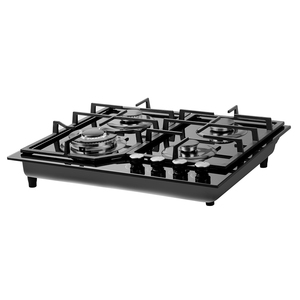 Table de cuisson électrique encastrable en verre trempé de 600 mm avec support de poêle en fonte robuste pour usage domestique - Product Image 4