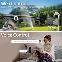 Programmateur d'arrosage WiFi Diivoo Garden en plastique, 3/4 zones, contrôleur de systèmes d'irrigation automatique avec fonction de report de pluie et arrosage manuel DI-WT13W