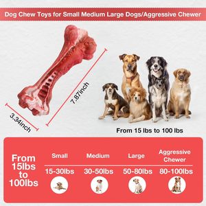 Juguete de Goma para Perros Mordedores Agresivos, Juguete Interactivo para Limpiar los Dientes de las Mascotas, Ultra Duradero, No Tóxico, Top Ventas - Product Image 5