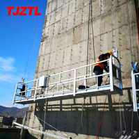 Plateforme d'accès suspendue galvanisée à chaud anti-corrosion ZLP630, gondole électrique pour la rénovation de bâtiments de grande hauteur