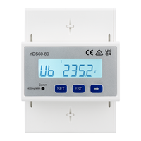 Medidor de Energía Inteligente Trifásico de 80A, Conexión Directa RS485 Modbus-RTU, Sensor de Energía Bidireccional para Energía Solar Fotovoltaica