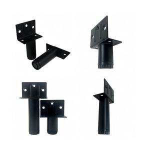 Pieds de meubles réglables Chengyouhui pour canapé, lit, armoire, table basse – Support télescopique moderne et simple noir - Product Image 4