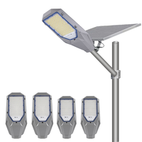 Nouveau lampadaire LED intégré pour zones rurales, puce SMD, corps en aluminium, indice de protection IP65, solaire monocristallin, longue durée de vie, pour projets routiers
