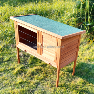 SDR010 Luxury Eco-Friendly Pet House with Wood & Roof Print Pattern for <b>Small</b> Animals-All Seasons - Product Image 5